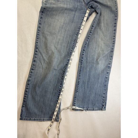 Levi's 512 Perfectly Slimming Bootcut Jeans Light Western Grunge Women's 6 Short - Picture 5 of 14